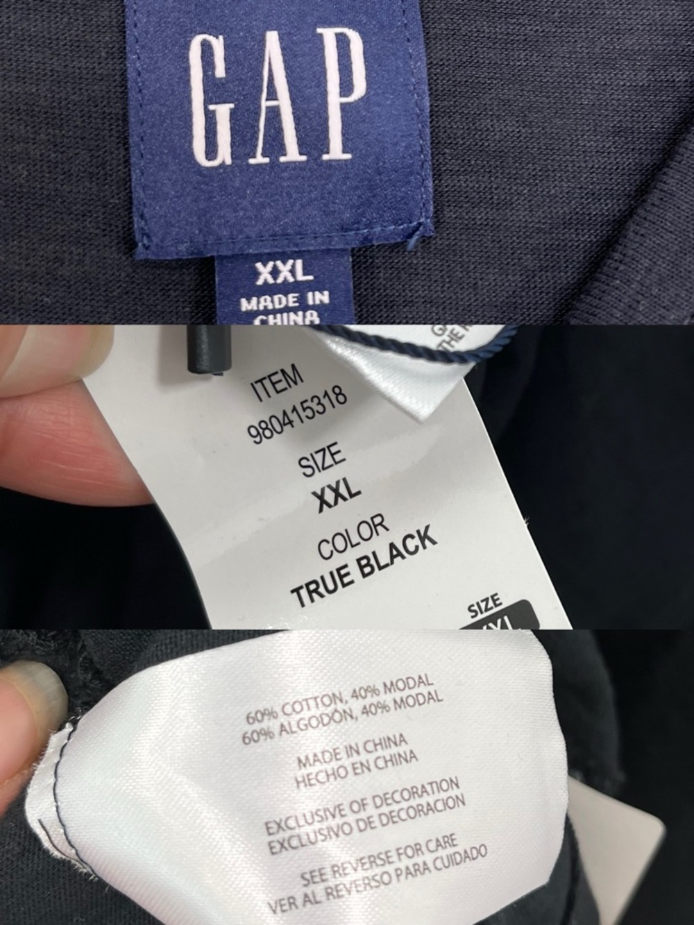 GAP NWT Tiered Dress Black size XXL - Picture 8 of 8